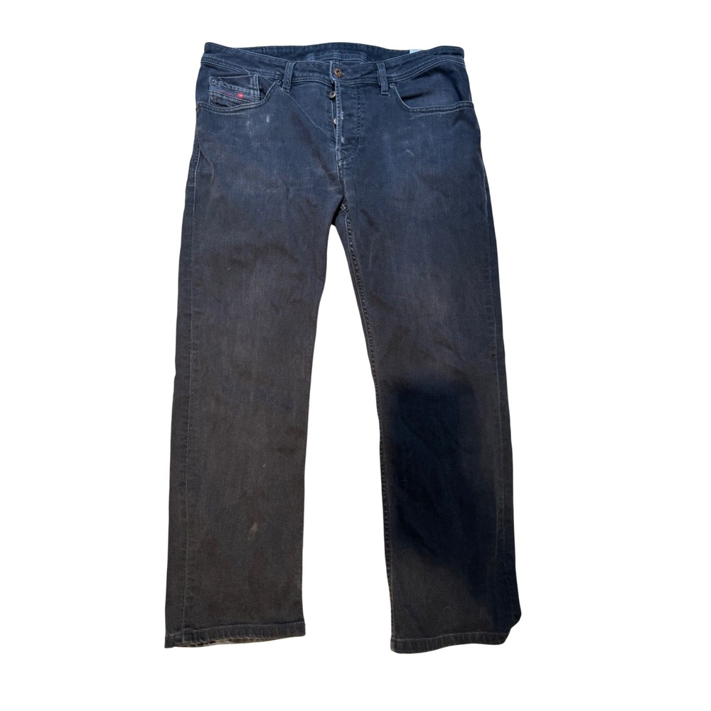 Diesel Waykee Regular Straight Jeans Mens 33x32 Dark Wash Stretch 0Z886 USA Made